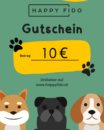 Happy Fido Geschenkgutschein