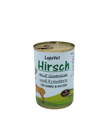 LupoVet Hirsch mit Gemüse