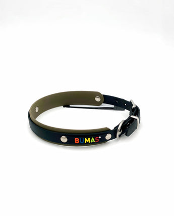 BUMAS Halsband Schwarz & Olive