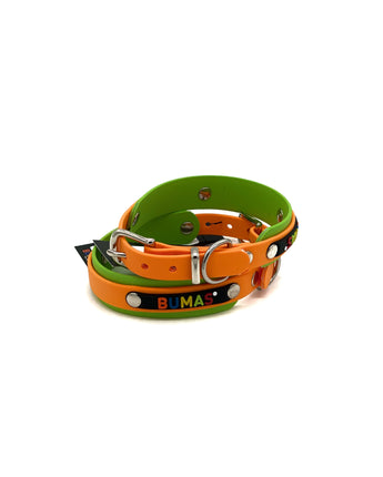 BUMAS Halsband Kiwi & Mandarine